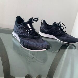 Nike Black and Gray Athletic Shoes with Cushioned Midsoles